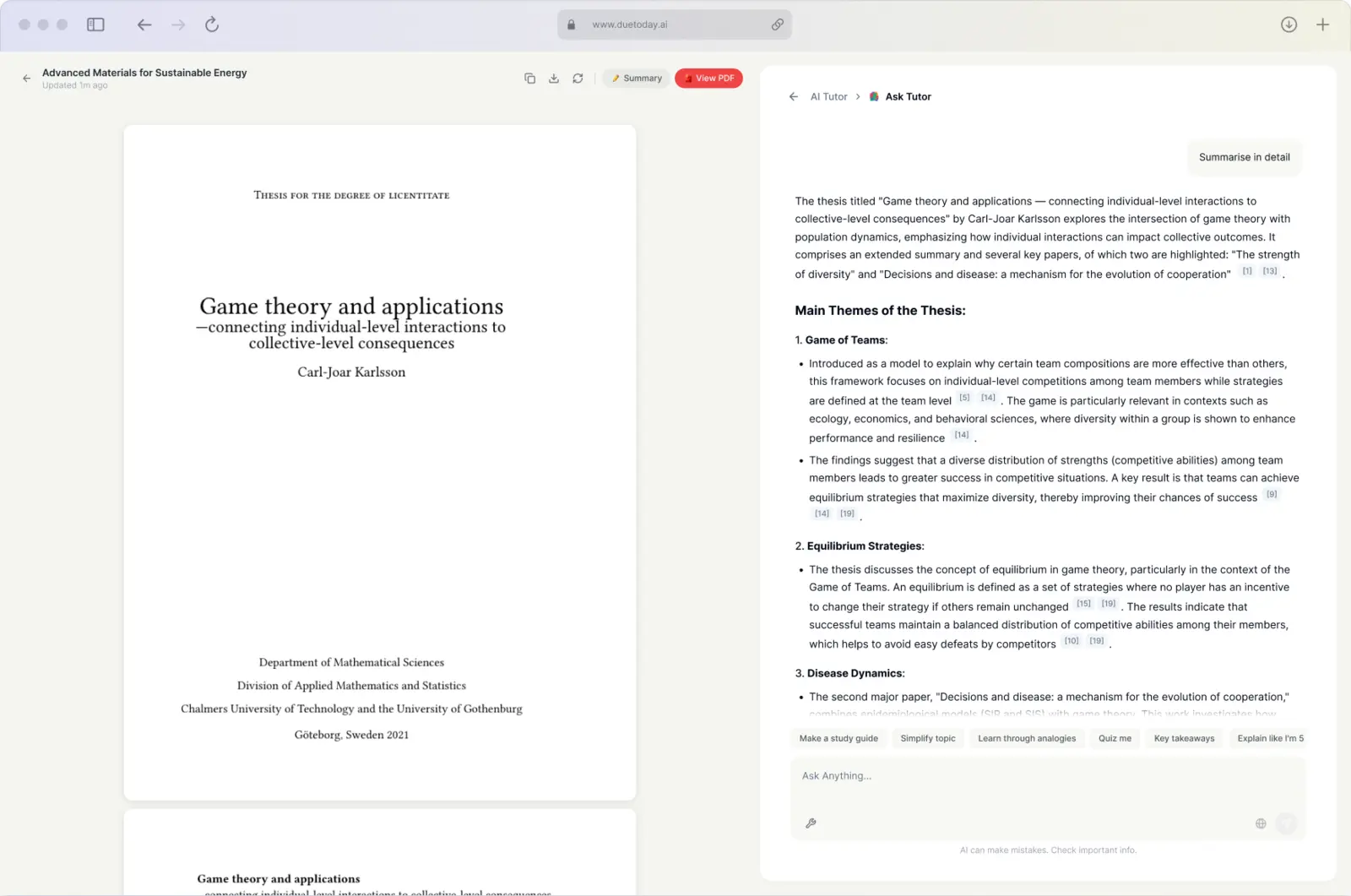 Chat with PDF — DueToday AI